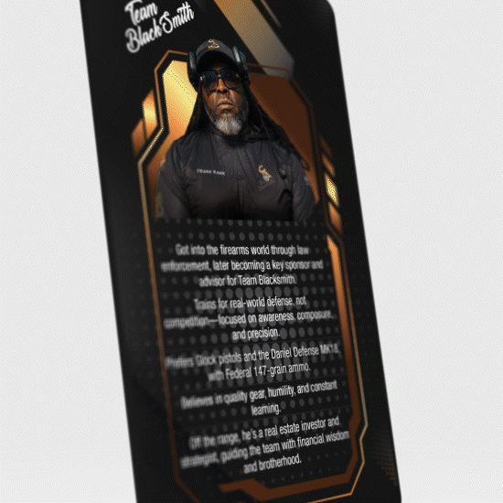 Team Blacksmith Collector's Card - Frank Bank