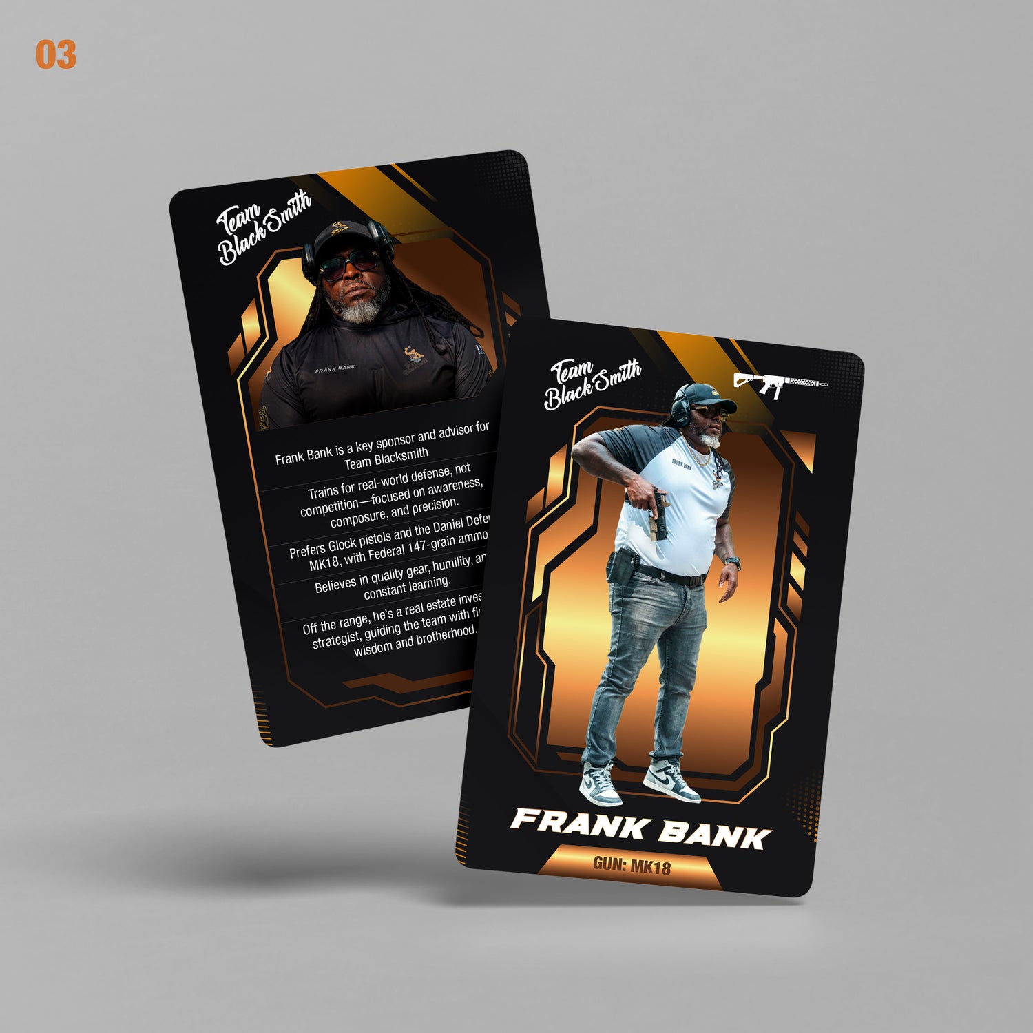 Team Blacksmith Collector's Card - Frank Bank